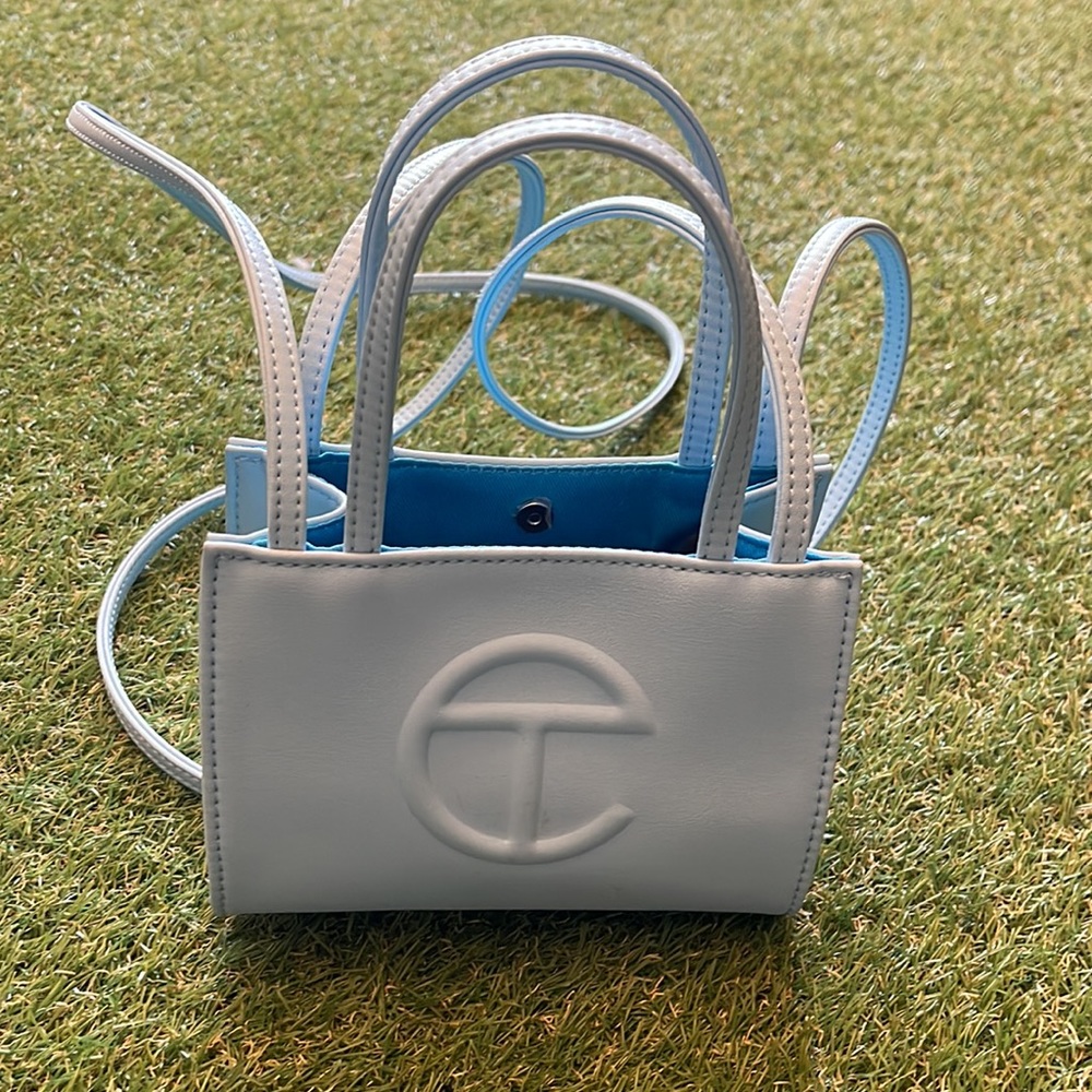 Telfar Small Pool Blue Shopping Bag